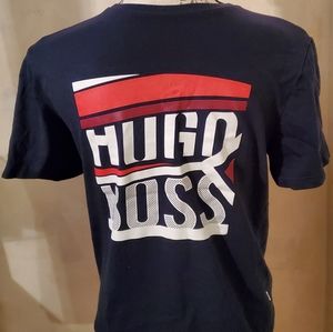 Hugo Boss Kidswear Logo Print T-shirt Blue.